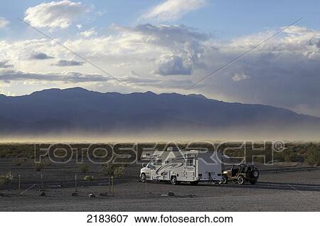 Usa, California, R V Parked At Stovepipe Wells; Death Valley National Park View Large Photo Image Stock Photo - Usa, California, R V Parked At Stovepipe Wells; Death Valley National Park. Fotosearch