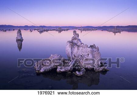 USA, California, Tufa Formations And Lake At Dusk; Mono Lake Tufa State Reserve View Large Photo Image Stock Image - USA, California, Tufa Formations And Lake At Dusk; Mono Lake Tufa State Reserve. Fotosearch