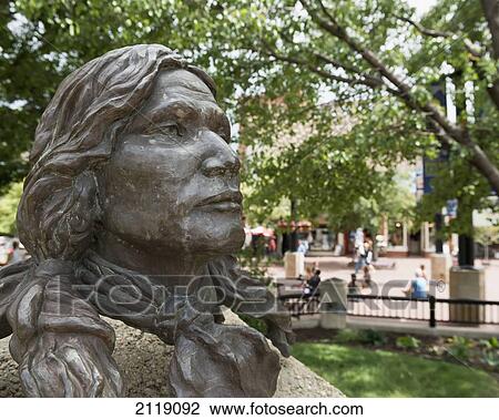 USA, Colorado, Boulder, in font of Boulder Courthouse; Pearl Street, tribal leader of Arapaho, Bronze sculpture of native Indian Chief Niwot or Left hand View Large Photo Image Stock Image - USA, Colorado, Boulder, in font of Boulder Courthouse; Pearl Street, tribal leader of Arapaho, Bronze sculpture of native Indian Chief Niwot or Left hand. Fotosearch