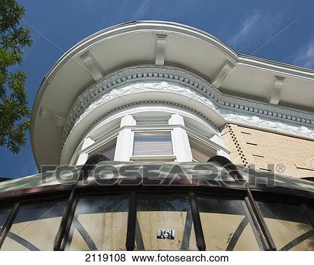Stock Photo - USA, Colorado, Exterior detail of Boulder Cafe on Pearl Street; Boulder. Fotosearch