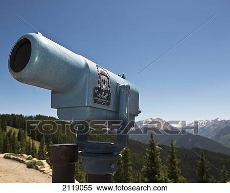 Stock Photography - USA, Colorado, View from top of Aspen Mountain; Rocky Mountains. Fotosearch