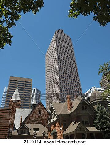 USA, Colorado, Wells Fargo Centre; Denver View Large Photo Image Picture - USA, Colorado, Wells Fargo Centre; Denver. Fotosearch
