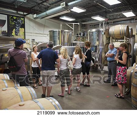 Stock Photo - USA, Colorado, Wine tour and tasting at Boulder Creek Winery; Boulder. Fotosearch