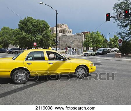 USA, Colorado, Yellow cab in front of Art Deco style Courthouse Downtown Boulder; Boulder View Large Photo Image Stock Photo - USA, Colorado, Yellow cab in front of Art Deco style Courthouse Downtown Boulder; Boulder. Fotosearch
