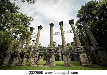 USA, Columns in Windsor Ruins; Mississippi View Large Photo Image Stock Photo - USA, Columns in Windsor Ruins; Mississippi. Fotosearch