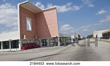 Stock Image - Usa, Florida, Architectural Piece From Design District; Miami. Fotosearch