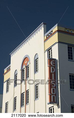 USA, Florida, Miami, South Beach, Art Deco District, classic building. View Large Photo Image Stock Image - USA, Florida, Miami, South Beach, Art Deco District, classic building.. Fotosearch