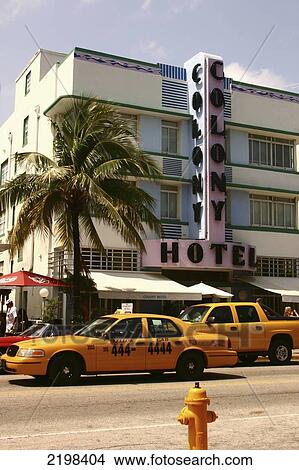 Picture - USA, Florida, Ocean Drive at South Beach; Miami. Fotosearch