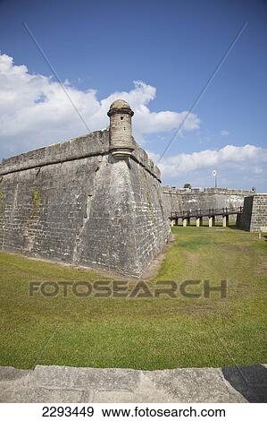 Usa, Florida, View Of Castello Di San Marco; St Augustine View Large Photo Image Stock Photo - Usa, Florida, View Of Castello Di San Marco; St Augustine. Fotosearch