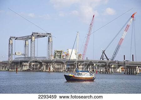 Stock Photo - Usa, Florida, View Of Town Harbour; St Augustine. Fotosearch