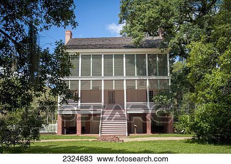 USA, Front view of Oakley Plantation on Audubon State; Louisiana View Large Photo Image Stock Image - USA, Front view of Oakley Plantation on Audubon State; Louisiana. Fotosearch