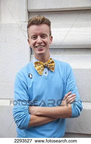 Stock Photo - Usa, Georgia, Portrait Of Young Men Wearing Bow Tie; Savannah. Fotosearch