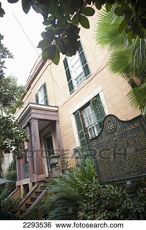 Usa, Georgia, View Of Sorrel Weed House; Savannah View Large Photo Image Stock Photograph - Usa, Georgia, View Of Sorrel Weed House; Savannah. Fotosearch
