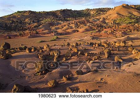 Stock Image - USA, Hawaii, Garden Of Gods; Lanai. Fotosearch