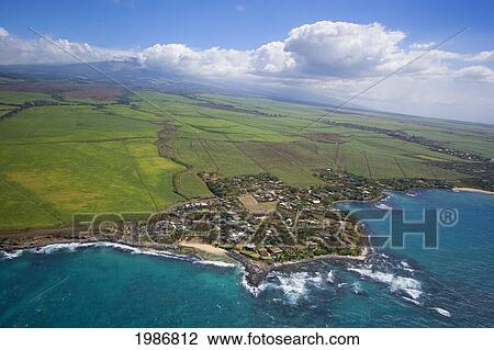 USA, Hawaii Islands, Aerial view of Kuau along Northern Coast; Maui View Large Photo Image Stock Image - USA, Hawaii Islands, Aerial view of Kuau along Northern Coast; Maui. Fotosearch