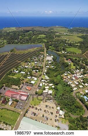 USA, Hawaii Islands, Aerial view of Haiku; Maui View Large Photo Image Stock Photo - USA, Hawaii Islands, Aerial view of Haiku; Maui. Fotosearch