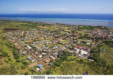 USA, Hawaii Islands, Aerial view of Kaunakakai; Molokai View Large Photo Image Stock Photography - USA, Hawaii Islands, Aerial view of Kaunakakai; Molokai. Fotosearch