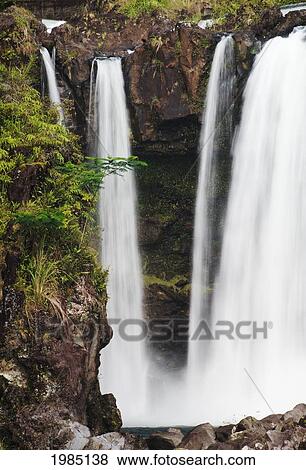 USA, Hawaii Islands, Big Island, Pe'e Pe'e Falls at boiling pots in Wailuku River State Park; Hilo View Large Photo Image Stock Photo - USA, Hawaii Islands, Big Island, Pe'e Pe'e Falls at boiling pots in Wailuku River State Park; Hilo. Fotosearch