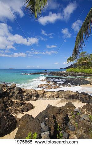 USA, Hawaii Islands, Maui, Maui Wai Or Secret Beach And Rocky Surroundings; Makena View Large Photo Image Stock Photography - USA, Hawaii Islands, Maui, Maui Wai Or Secret Beach And Rocky Surroundings; Makena. Fotosearch