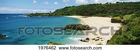 USA, Hawaii, Oahu, View Of Beach And Ocean; Waimea Bay View Large Photo Image Stock Image - USA, Hawaii, Oahu, View Of Beach And Ocean; Waimea Bay. Fotosearch