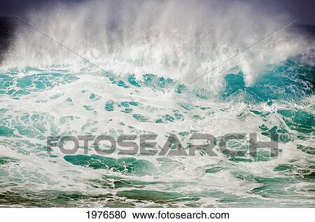 USA, Hawaii, South Point; Big Island, Wind Blown Surf View Large Photo Image Stock Image - USA, Hawaii, South Point; Big Island, Wind Blown Surf. Fotosearch