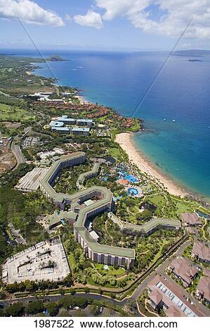 USA, Hawaii, Wailea Beach and sesorts; Maui View Large Photo Image Stock Image - USA, Hawaii, Wailea Beach and sesorts; Maui. Fotosearch