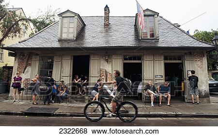 USA, Louisiana, French Quarter; New Orleans, Bourbon Street, the oldest bar in the city, Lafitte's Blacksmith Shop View Large Photo Image Stock Photo - USA, Louisiana, French Quarter; New Orleans, Bourbon Street, the oldest bar in the city, Lafitte's Blacksmith Shop. Fotosearch