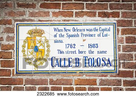 USA, Louisiana, French Quarter; New Orleans, Historical sign on bricked wall View Large Photo Image Stock Photography - USA, Louisiana, French Quarter; New Orleans, Historical sign on bricked wall. Fotosearch