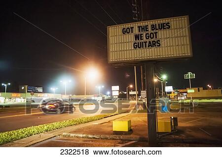 Stock Photo - USA, Louisiana, Sign on roadside; Lafayette. Fotosearch