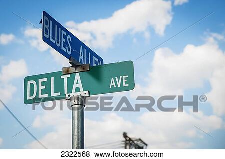 USA, Mississippi, Delta and Blues street signs; Clarksdale View Large Photo Image Stock Photo - USA, Mississippi, Delta and Blues street signs; Clarksdale. Fotosearch
