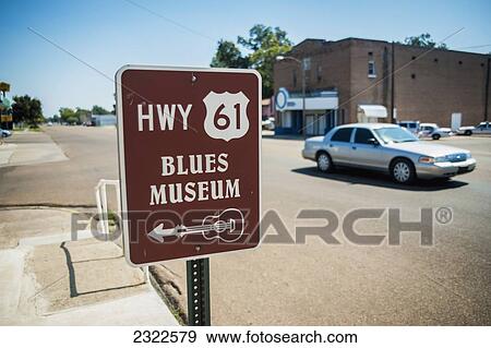 USA, Mississippi, Highway 61 Blues Museum; Leland View Large Photo Image Stock Photo - USA, Mississippi, Highway 61 Blues Museum; Leland. Fotosearch