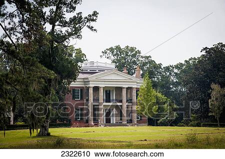 Stock Image - USA, Mississippi, Melrose Historic House; Natchez. Fotosearch
