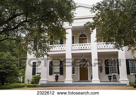 Stock Image - USA, Mississippi, Monmouth Historic House; Natchez. Fotosearch