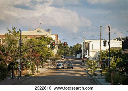 Stock Photograph - USA, Mississippi, Street scene; Natchez. Fotosearch