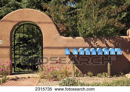 USA, New Mexico, Santa Fe, Detail on Canyon Road View Large Photo Image Stock Photography - USA, New Mexico, Santa Fe, Detail on Canyon Road. Fotosearch