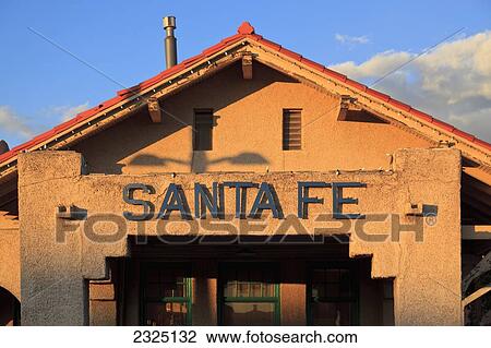 USA, New Mexico, Santa Fe train station; Santa Fe View Large Photo Image Stock Image - USA, New Mexico, Santa Fe train station; Santa Fe. Fotosearch
