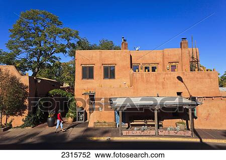 USA, New Mexico, Santa Fe, View of Restaurant View Large Photo Image Stock Image - USA, New Mexico, Santa Fe, View of Restaurant. Fotosearch