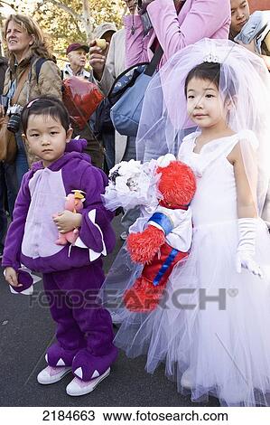 Usa, New York State, Children In Halloween Costumes During Street Parade; New York City View Large Photo Image Stock Image - Usa, New York State, Children In Halloween Costumes During Street Parade; New York City. Fotosearch