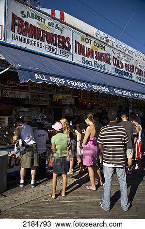 Usa, New York State, Rockaway, Boardwalk Scenes In Summer Afternoon; Coney Island View Large Photo Image Stock Image - Usa, New York State, Rockaway, Boardwalk Scenes In Summer Afternoon; Coney Island. Fotosearch