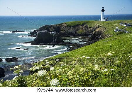 USA, Oregon, Yaquina Head Historic Lighthouse And Natural Wilderness Area; Newport View Large Photo Image Picture - USA, Oregon, Yaquina Head Historic Lighthouse And Natural Wilderness Area; Newport. Fotosearch