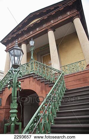 Usa, South Carolina, Market Street; Charleston, Historic Architecture View Large Photo Image Stock Photo - Usa, South Carolina, Market Street; Charleston, Historic Architecture. Fotosearch