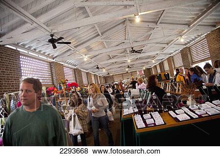 Usa, South Carolina, Market Street; Charleston, Indoor Market View Large Photo Image Stock Photo - Usa, South Carolina, Market Street; Charleston, Indoor Market. Fotosearch