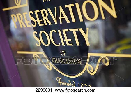 Stock Image - Usa, South Carolina, Preservation Society Of Charleston; Charleston. Fotosearch