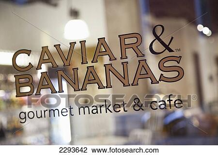 Stock Image - Usa, South Carolina, Restaurant Commercial Sign; Charleston. Fotosearch