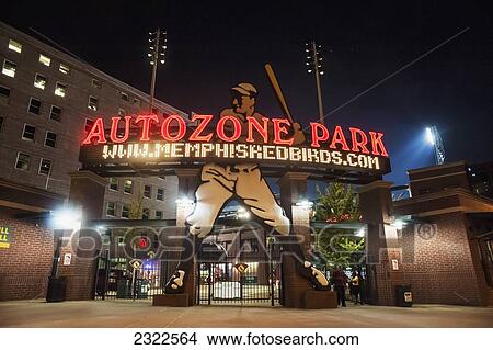 Picture - USA, Tennessee, Autozone Park; Memphis. Fotosearch