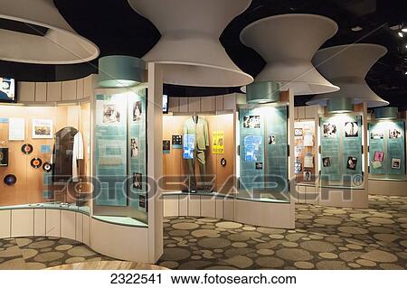 Stock Image - USA, Tennessee, Inside Stax Museum of American Soul Music; Memphis. Fotosearch