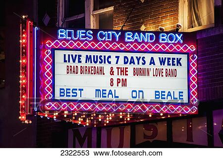 USA, Tennessee, Neon lights in Beale Street; Memphis View Large Photo Image Stock Image - USA, Tennessee, Neon lights in Beale Street; Memphis. Fotosearch