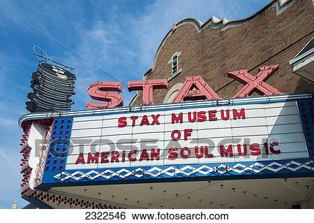 Stock Photograph - USA, Tennessee, Stax Museum of American Soul Music; Memphis. Fotosearch