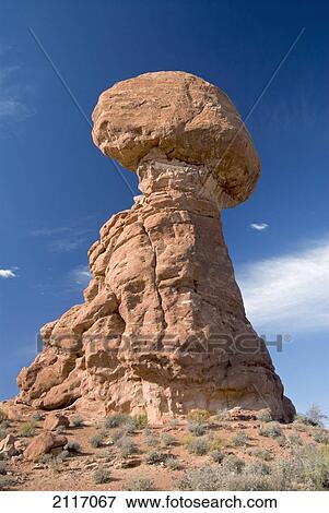 Stock Photo - USA, Utah, Arches National Park, Balanced Rock. Fotosearch
