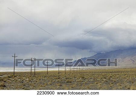 Stock Image - Usa, View From Route 190 At Death Valley; California. Fotosearch